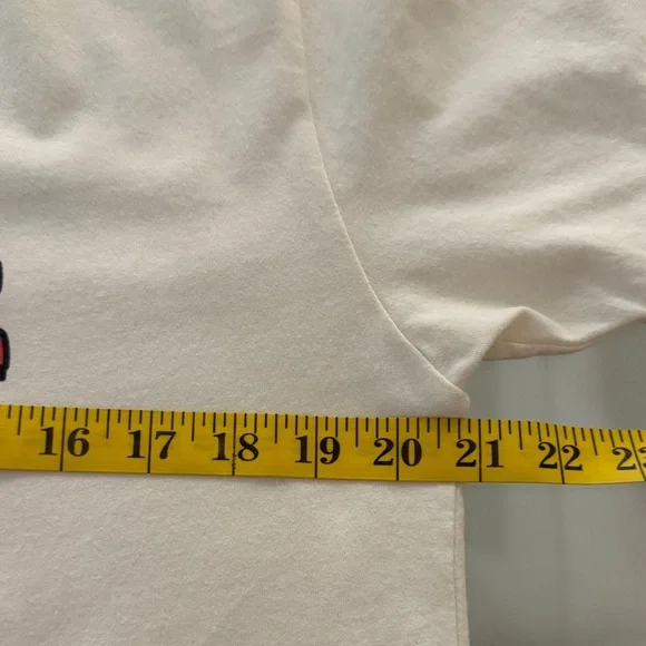 Next Level Apparel Cream Tee with Vibrant Text - Picture 5 of 6